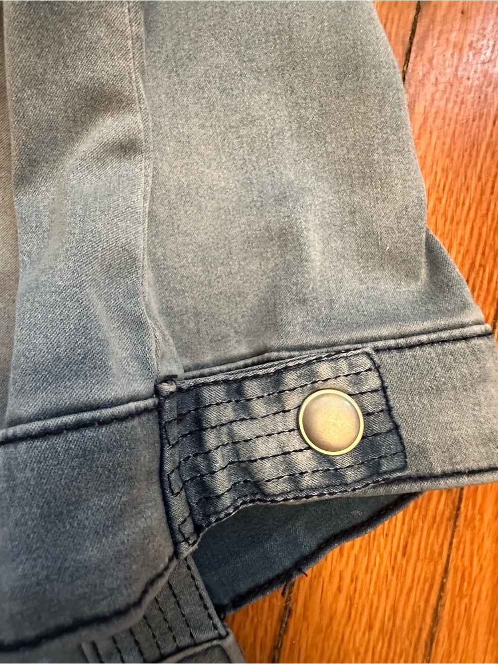 Tribal Jeans Light Denim Button-Front Vest - Light Blue Size Medium 1066 - Picture 11 of 11